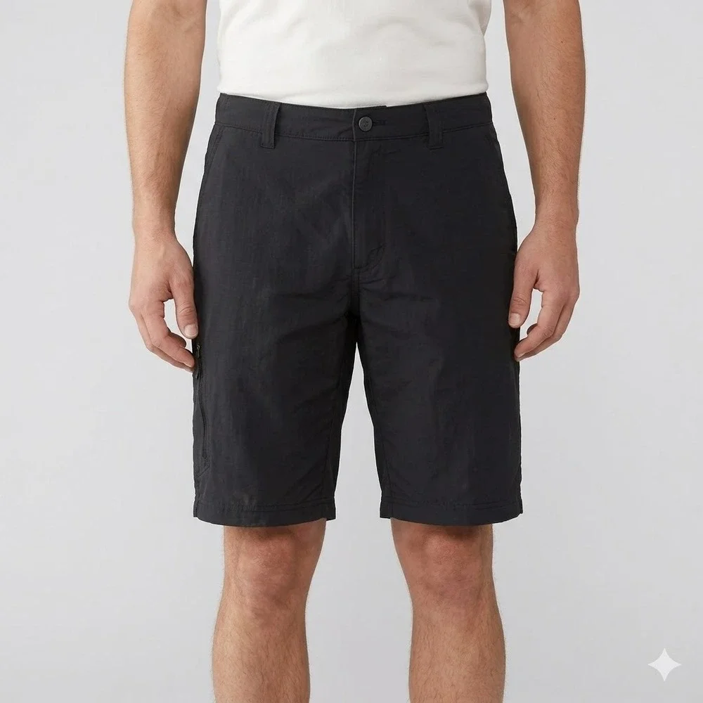 REI Co-op Hiking Shorts Mens 38 UPF 50+ Nylon Utility Outdoor Black EUC
